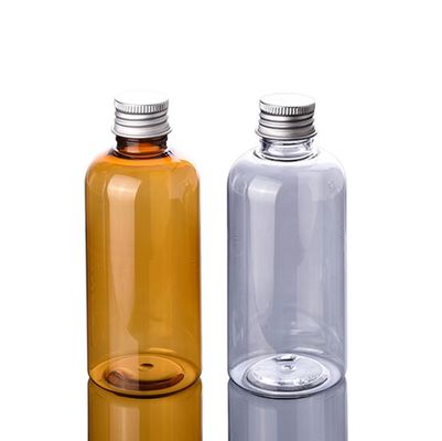 4oz Amber Plastic Lotion Bottles Clear Shampoo Bottles