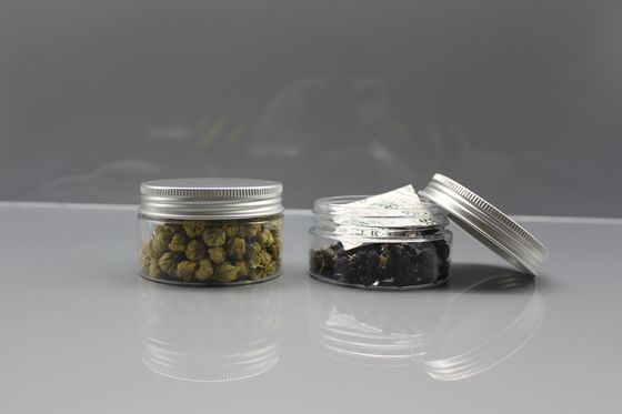 Small 30g Wide Mouth Plastic Jars Transparent Silk Screen