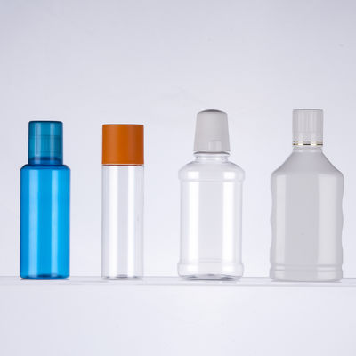 স্ক্রু ক্যাপ PET প্লাস্টিক মাউথওয়াশ বোতল 500ml কাস্টমাইজযোগ্য রঙ