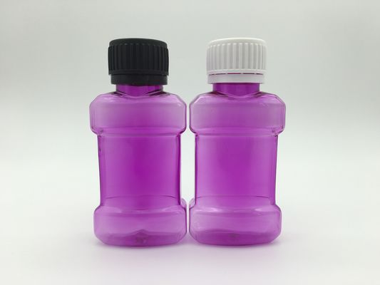 150ml 250ml বেগুনি স্কুইজ মাউথওয়াশ বোতল স্ক্রীন প্রিন্টিং